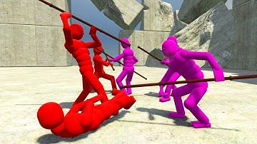 MAKING THE AI FIGHT | Smart AI & Active RAGDOLL Physics ! ! - OVERGROTH