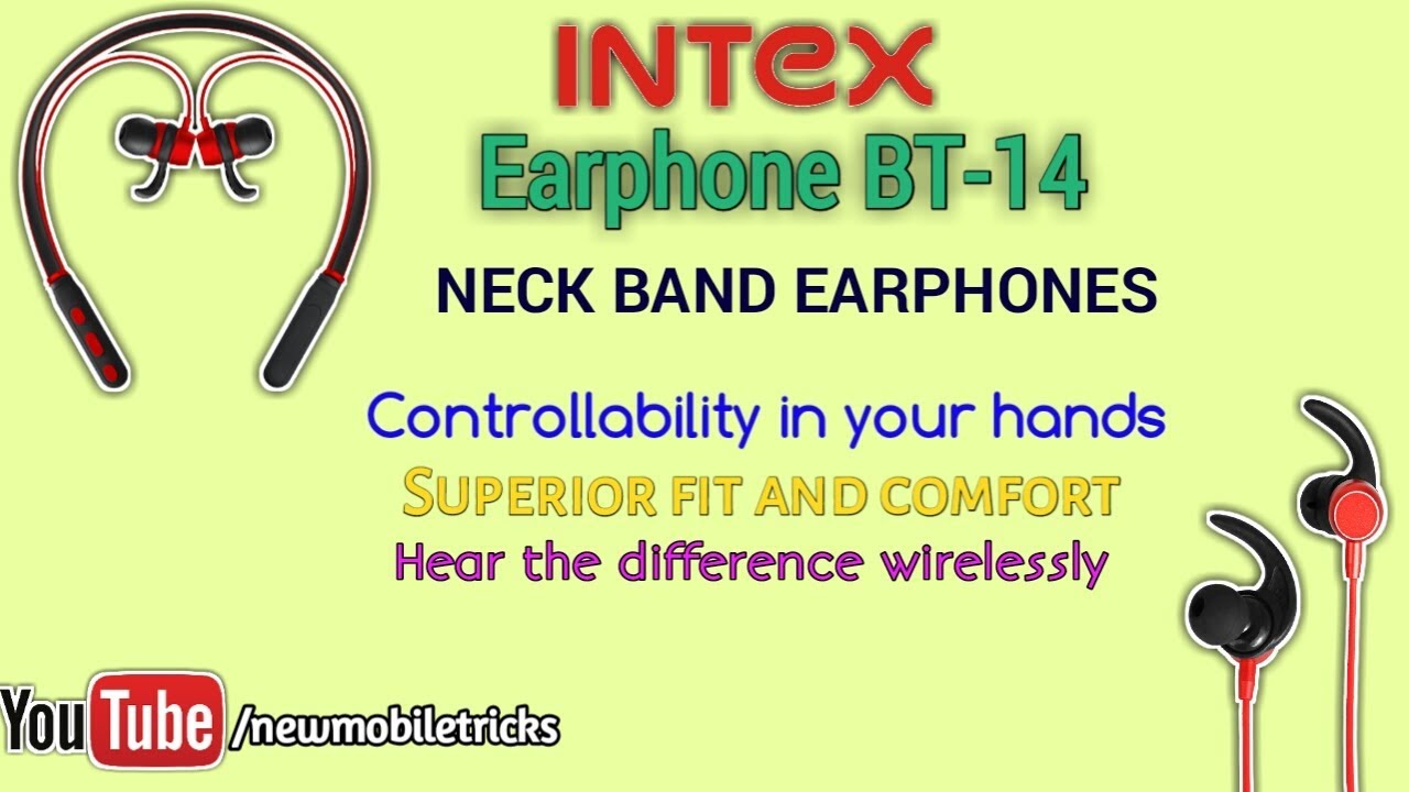 Intex BT-14 Neck band bluetooth earphones unboxing | in Telugu | by Syam | new mobiletricks |