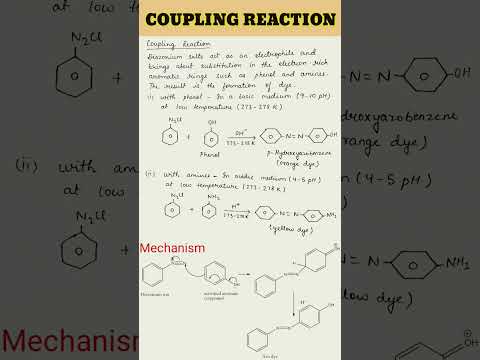 Coupling Reaction Amine Diazonium Salt Class12 Board Exam NCERT Organic Chemistry Viral 