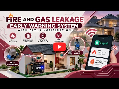 DFT50194 Integrated Project | FIRE & GAS LEAKAGE EARLY WARNING SYSTEM WITH BLYNK NOTIFICATION | IoT