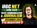 UGC NET Mass Communication And Journalism Marathon | UGC NET Mass Communication PYQ By Ravi Sir