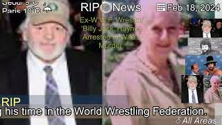 [Latest]Ex-W.W.F. Wrestler ‘Billy Jack’ Haynes Arrested in Wife’s Murder