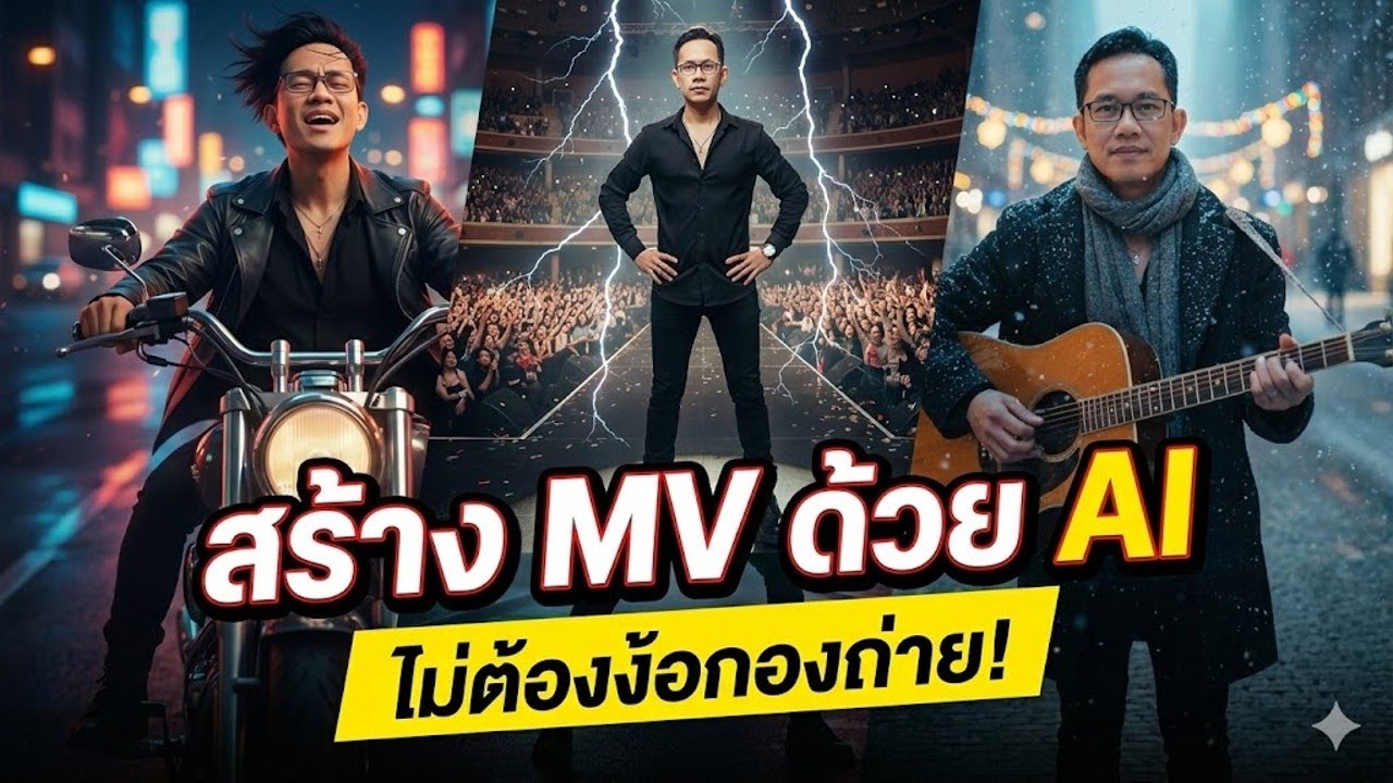 การทำมิวสิกวิดีโอเพลงด้วย AI