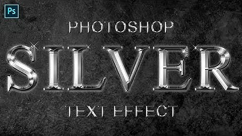 PHOTOSHOP SILVER TEXT EFFECT | PHOTOSHOP TEXT EFFECTS | PHOTOSHOP TUTORIAL