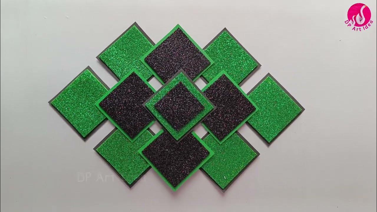 DIY Wall Hanging Room decor Idea Glitter Foam Sheet Craft Idea