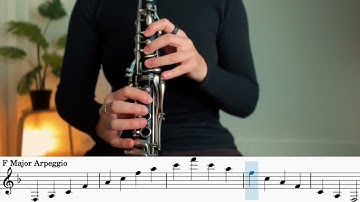 F Major Arpeggio for Clarinet