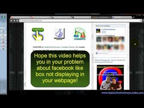 How to Fix Facebook Like Box Problem in your Webpage (This Public Profile is not Visible)