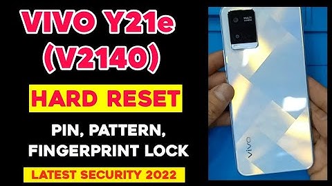 Vivo Y21e (V2140) Hard Reset | How to Unlock Vivo Y21e Pattern Lock