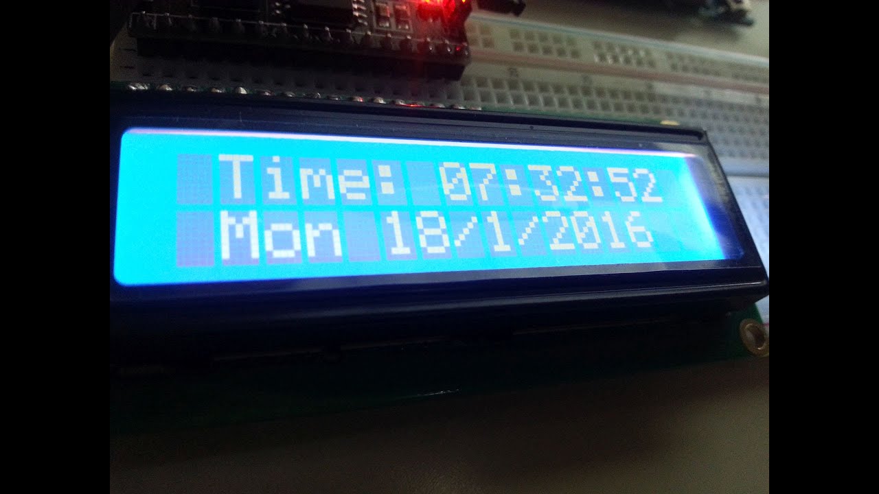 Clock and calendar using Arduino due internal RTC and I2C LCD display