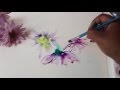 WATERCOLOR FLOWER PAINTING. WET ON WET TECHNIQUE