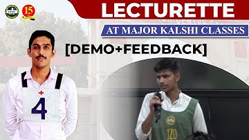 Lecturette in SSB : LIVE DEMO & FEEDBACK | Important Lecturette Topics | NDA SSB Interview | MKC