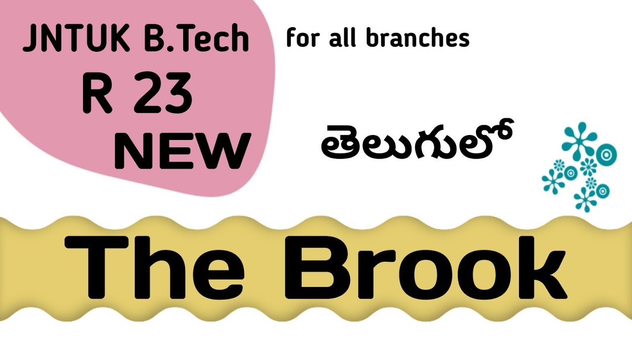 the-brook-poem-explained-in-telugu-i-jntuk-btech-r23-engineering