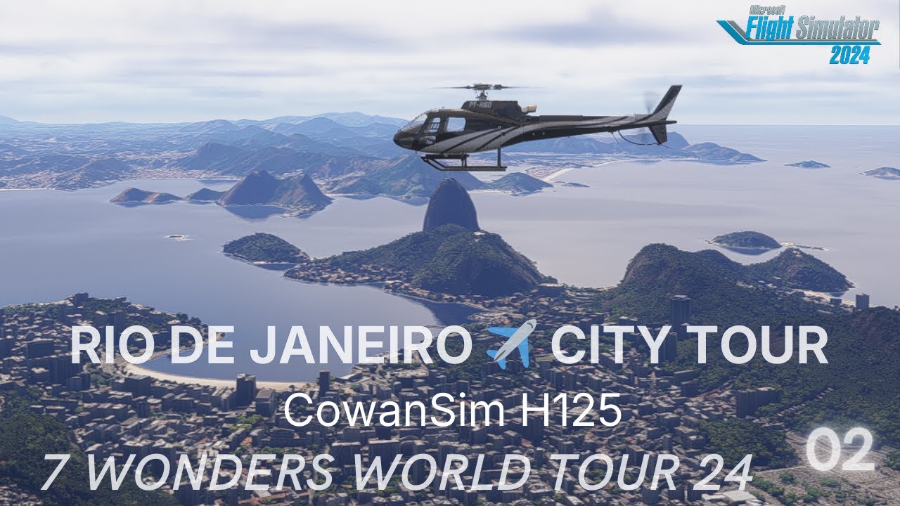 🇧🇷 Río de Janeiro City Tour | CowanSim H125 | IVAO | 7 Wonders World Tour #02