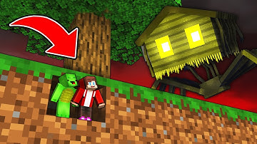 JJ and Mikey Use TINY MOD To Prank SCARY HOUSE ! - Minecraft (Maizen)