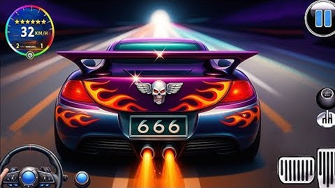 Hyper Realistic Street Driving Simulator 2025 | Extreme Flame Supercar High Speed Open World Driving