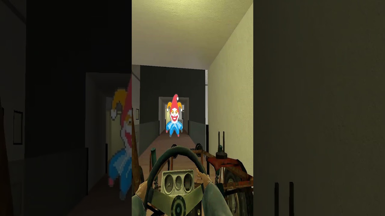 This Pixel Clown Appeared In The Hallway… I Hit Full Speed Instantly (Garry's Mod) 