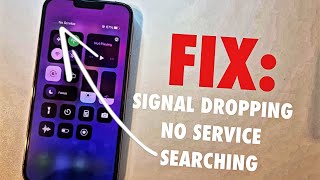 Fix problem Signal Dropping | No service | SOS only | Searching iPhone screenshot 2