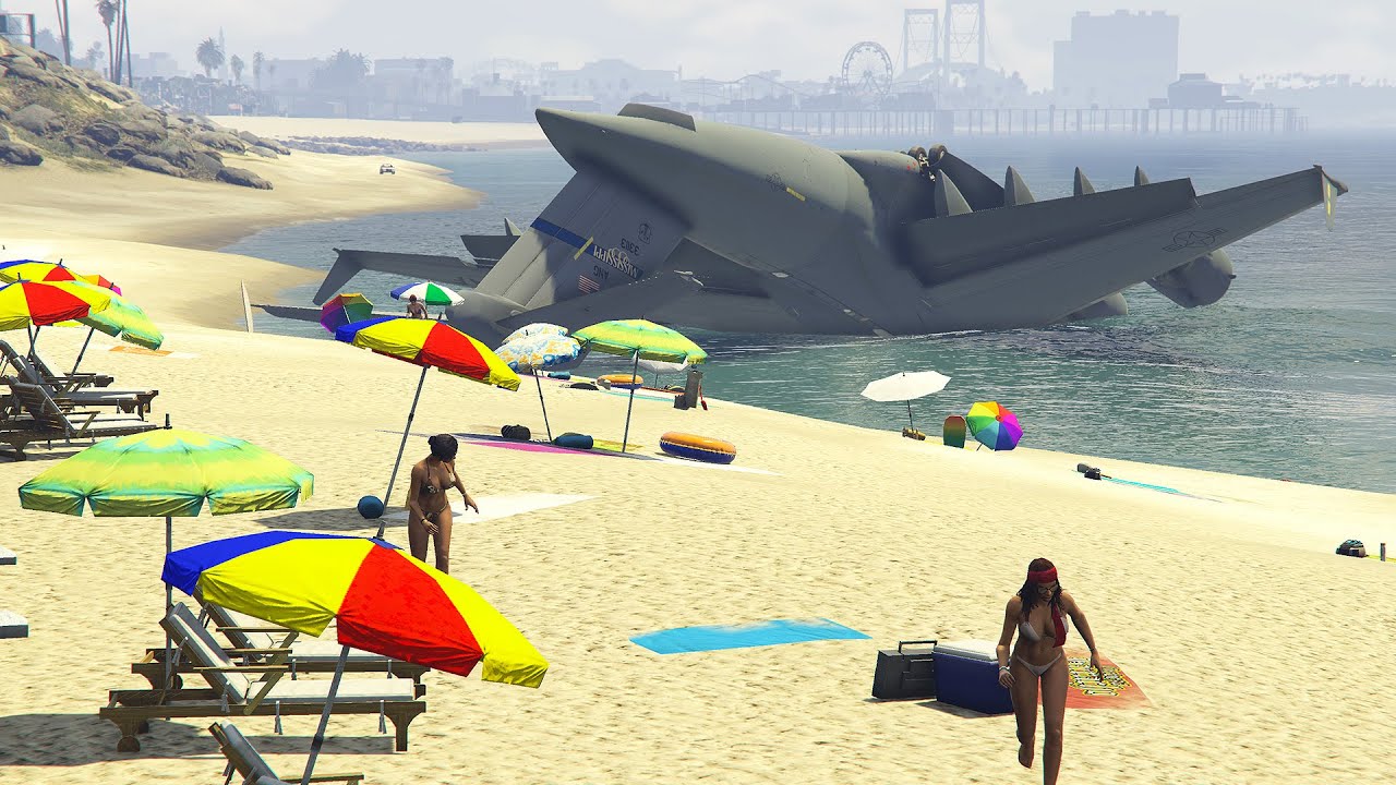 military-aircraft-crashes-on-the-beach-after-pilot-lost-control-gta5