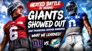 🔥 GIANTS SHOWED OUT IN MIAMI! Jaxson Dart Is ASCENDING + Harbaugh’s Defense Is NASTY