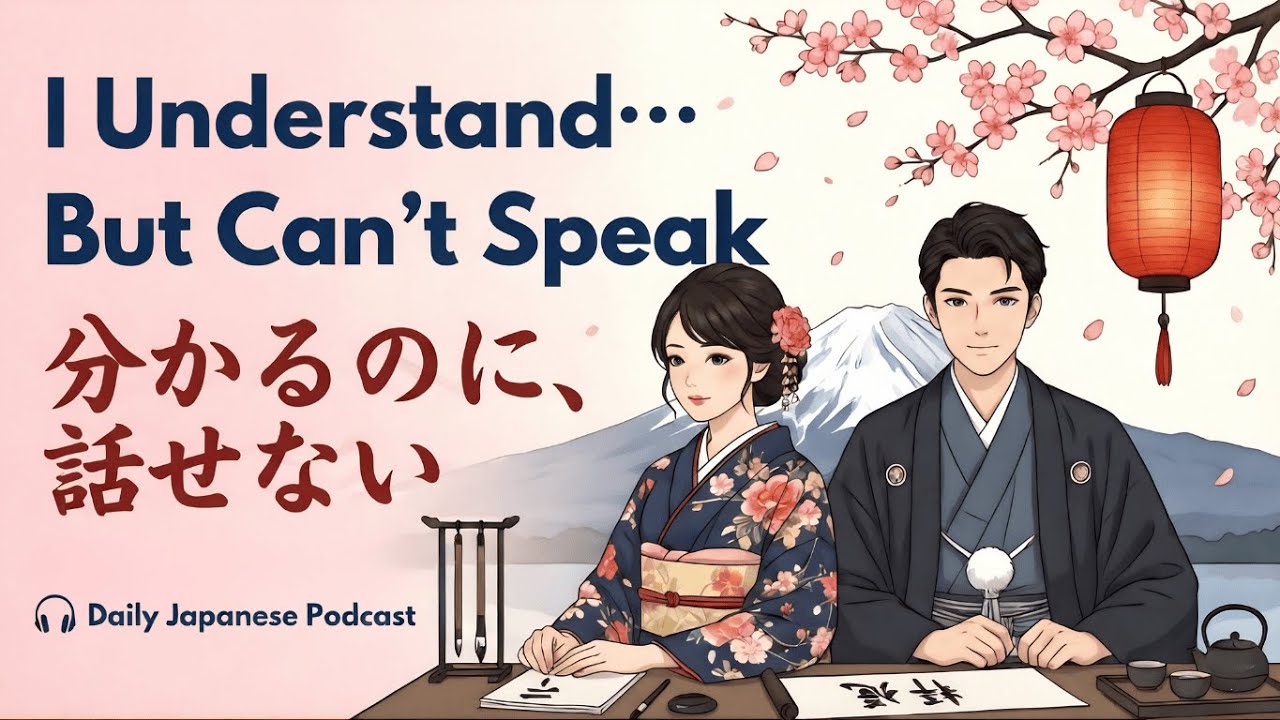 日本語は分かるけど、話せない | You Understand Japanese, But Can’t Speak | Easy Japanese Podcast for Learners
