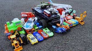Mantul!! Mainan Mobil Truk Monster Besar, Mobil Polisi, Ultraman, Pemadam Kebakaran, Excavator, Tayo