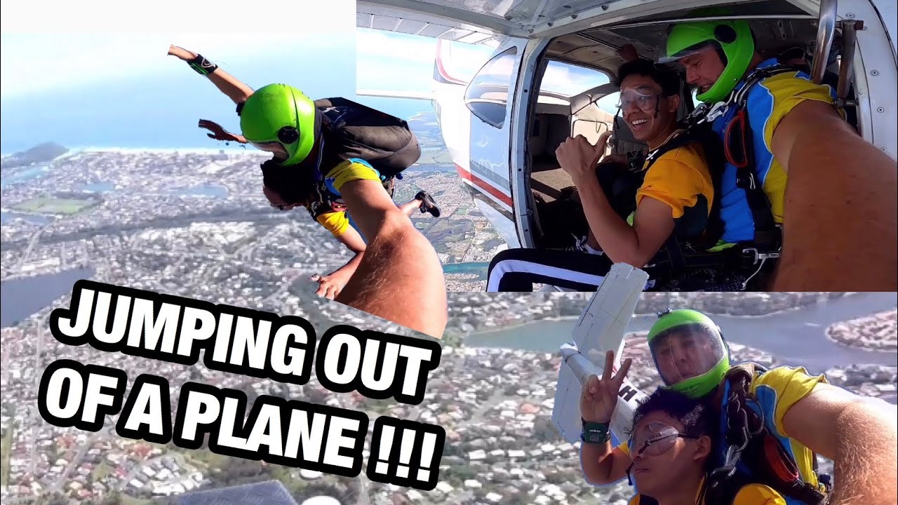 JUMPING OUT OF A PLANE - FIRST SKYDIVE with Gold Coast Skydive