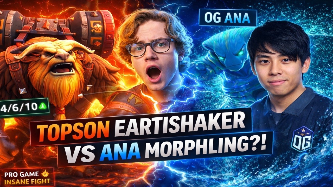 TOPSON vs ANA is back ? – The Earthshaker MID Game Nobody Expected! Dota2 Ranked