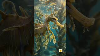 The Mysterious Sea Dragon of the Ocean 🌊 #SeaDragon #LeafySeaDragon #shorts #fyp