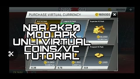 NBA 2K20 Android APK MOD UNLI VIRTUAL COINS TUTORIAL