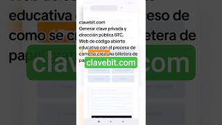 Clave privada BTC y dirección asociada