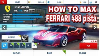 Asphalt 8 how to max ferrari 488 pista