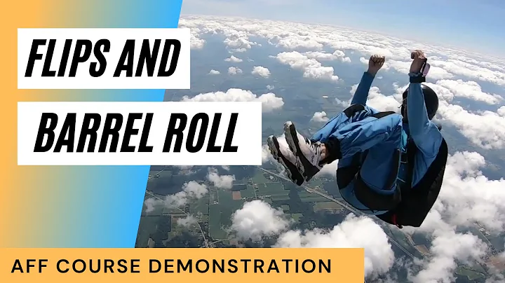 Becoming a skydiver | Flips above the clouds | Freefall course demonstration