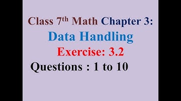 7th Class Math Exercise 3.2  Solutions 1 to 10