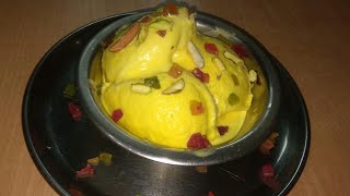 How To make Custard Ice Cream vanilla flavor Recipe / A CooKING /