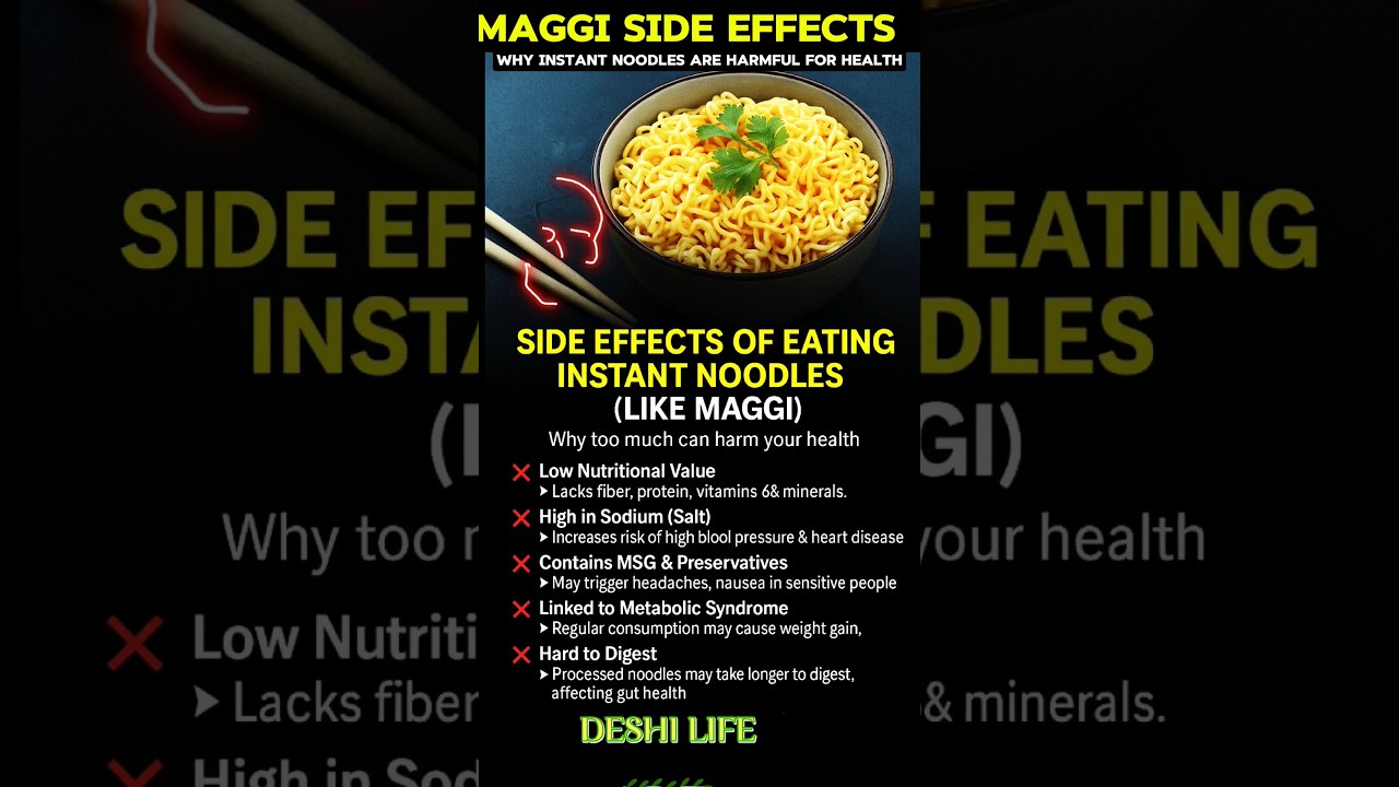 Maggi Side Effects 😱 | Why Instant Noodles Are Harmful for Health 