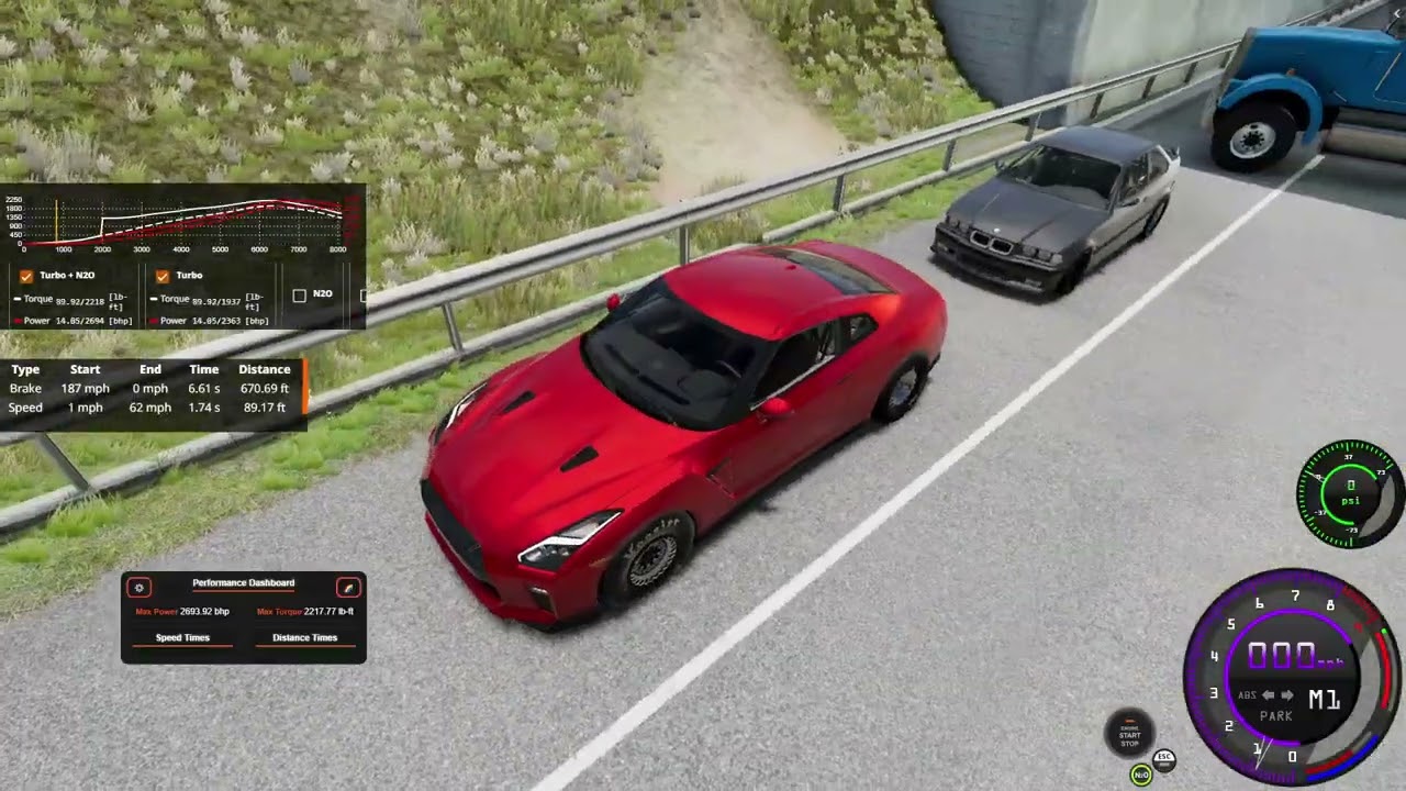 No Prep Drag Testing in BeamNG Drive!