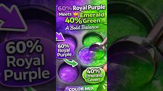 60% Royal Purple Meets 40% Emerald Green A Bold Balance