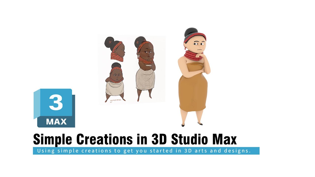 Simple Creations in 3D Studio Max: Character modelling - YouTube