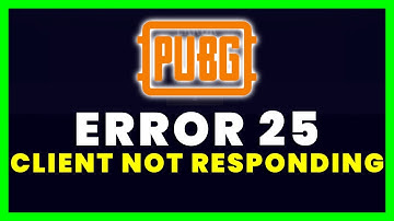How To Fix Error 25 Client Not Responding on PUBG