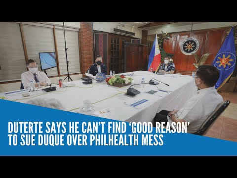 Duterte says he can’t find ‘good reason’ to sue Duque over PhilHealth mess