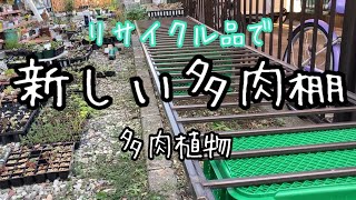 リサイクル品で、新しい多肉棚設置！多肉植物 - YouTube