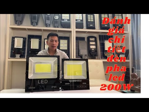 Video Review Đánh Giá Chi Tiết Đèn Pha Led 200W 5054 - youtube
