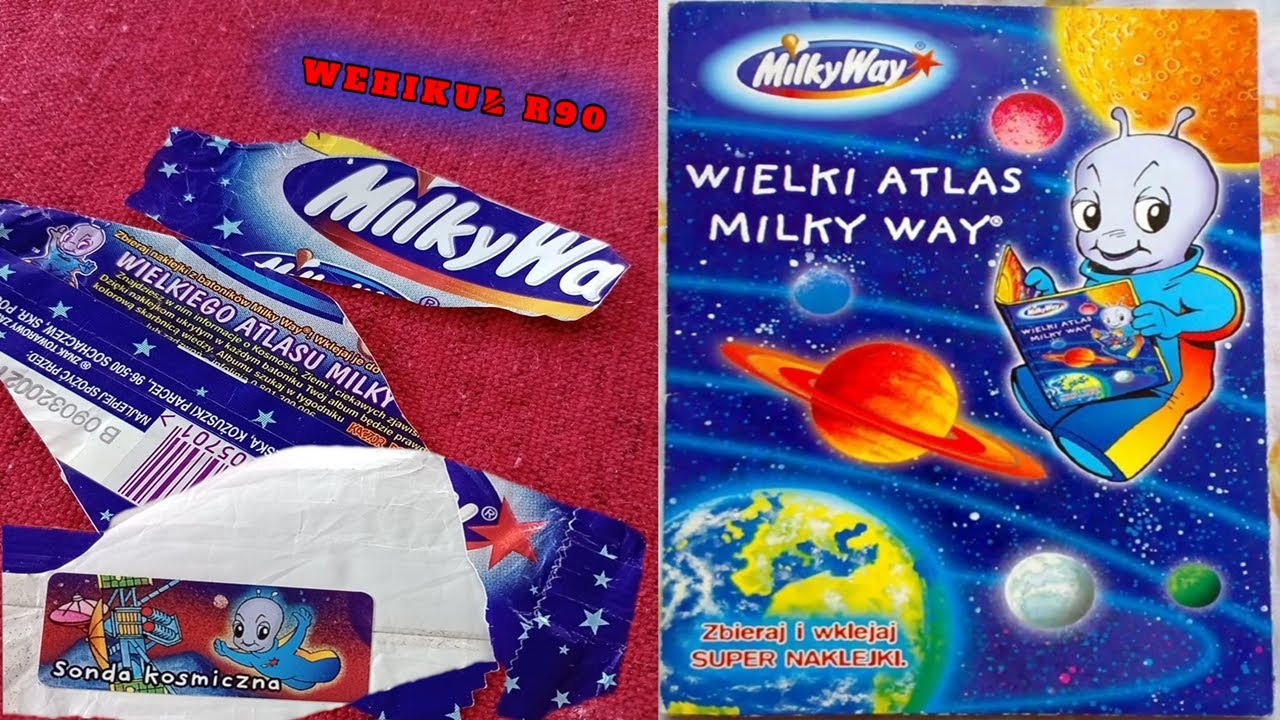 WIELKI ATLAS MILKY WAY 2001r | ZBIERAJ I WKLEJAJ NAKLEJKI!