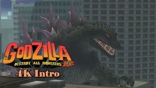 Godzilla Destroy All Monsters Melee 4K Upscaled Intro