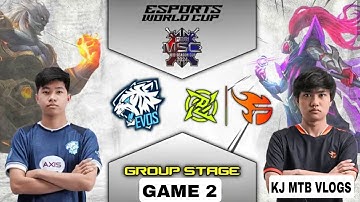 NIP FLASH vs EVOS GLORY GAME 2| MSC 2024 GROUP STAGE