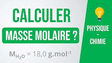 Comment calculer la masse molaire seconde ?