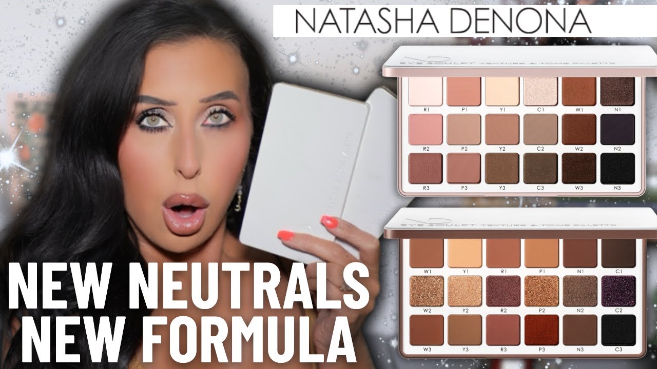 Natasha Denona EYE SCULPT TEXTURE & TONE EYESHADOW PALETTES! Soft & Dramatic Comparisons & Swatches