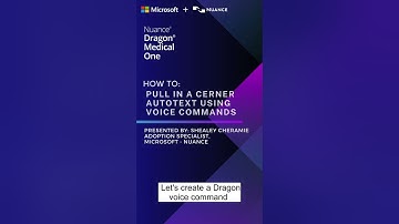 How to: Pull in a Cerner AutoText using voice commands with Dragon Medical One