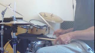 Funky hi-hat drum groove lockdown drum cam jam