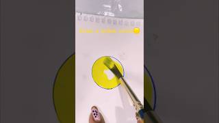 Painting Yellow Circle Acrylic Painting